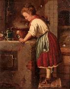 Gustave Moreau La jeune cuisiniere oil on canvas